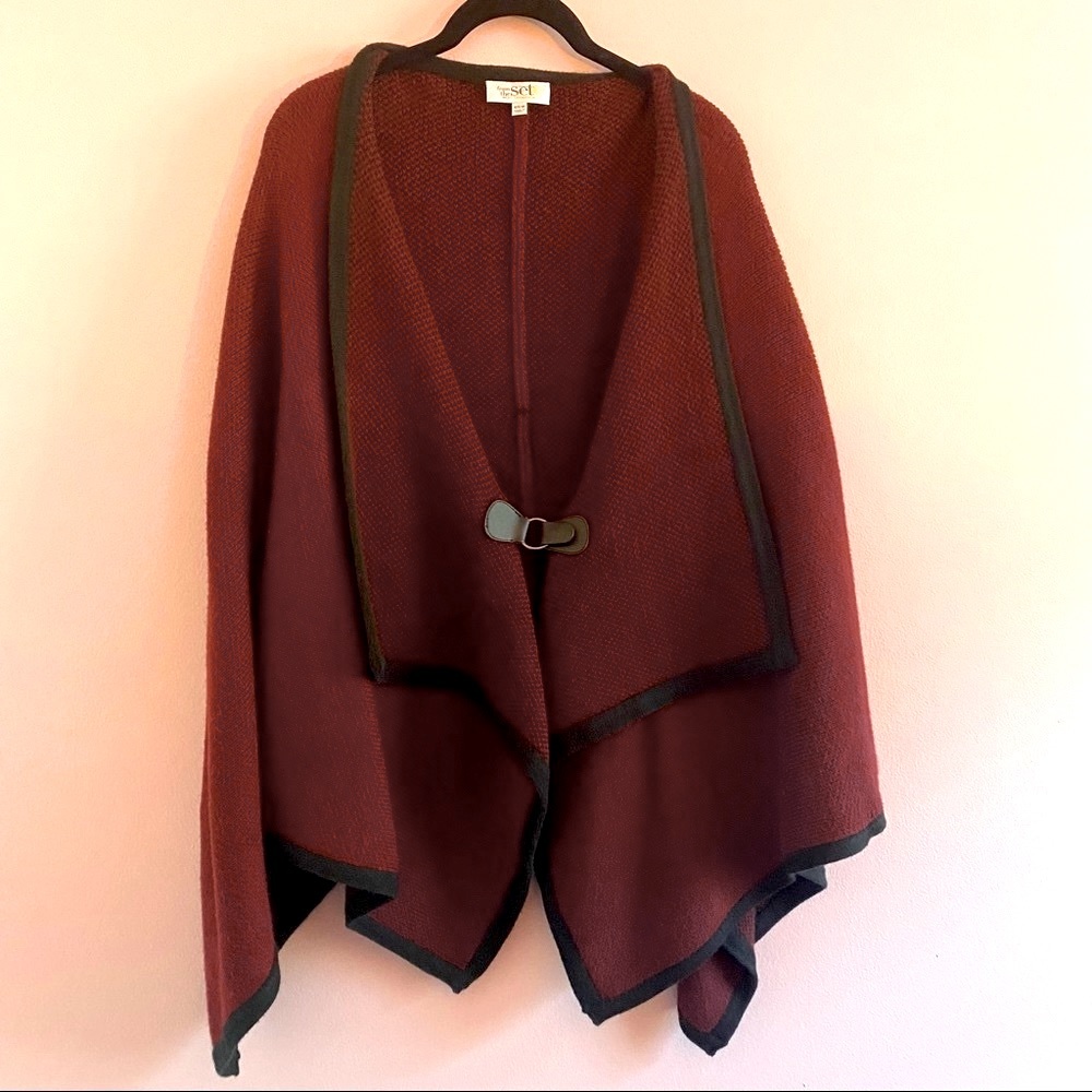 Jill Ohanneson burgundy & black cloak/cape. S/M - Picture 1 of 6